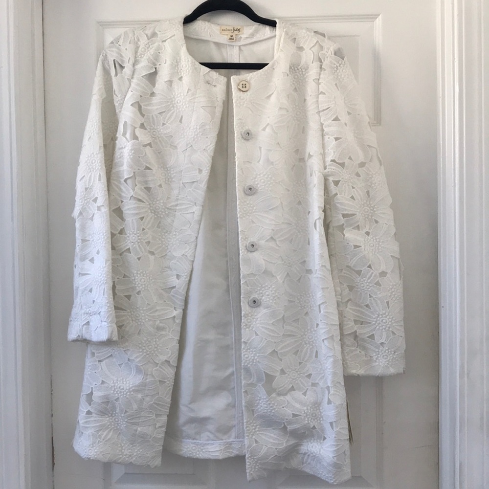 White laced jacket